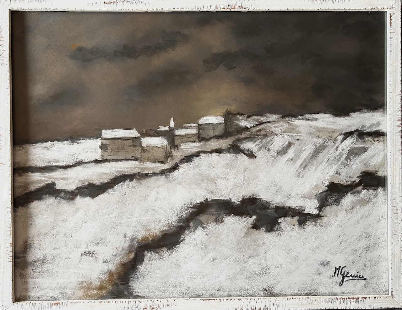 Genin pastel 52x57 lignes de fuite hivernales 4