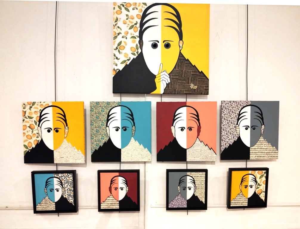 L ensemble des 9 tableaux a