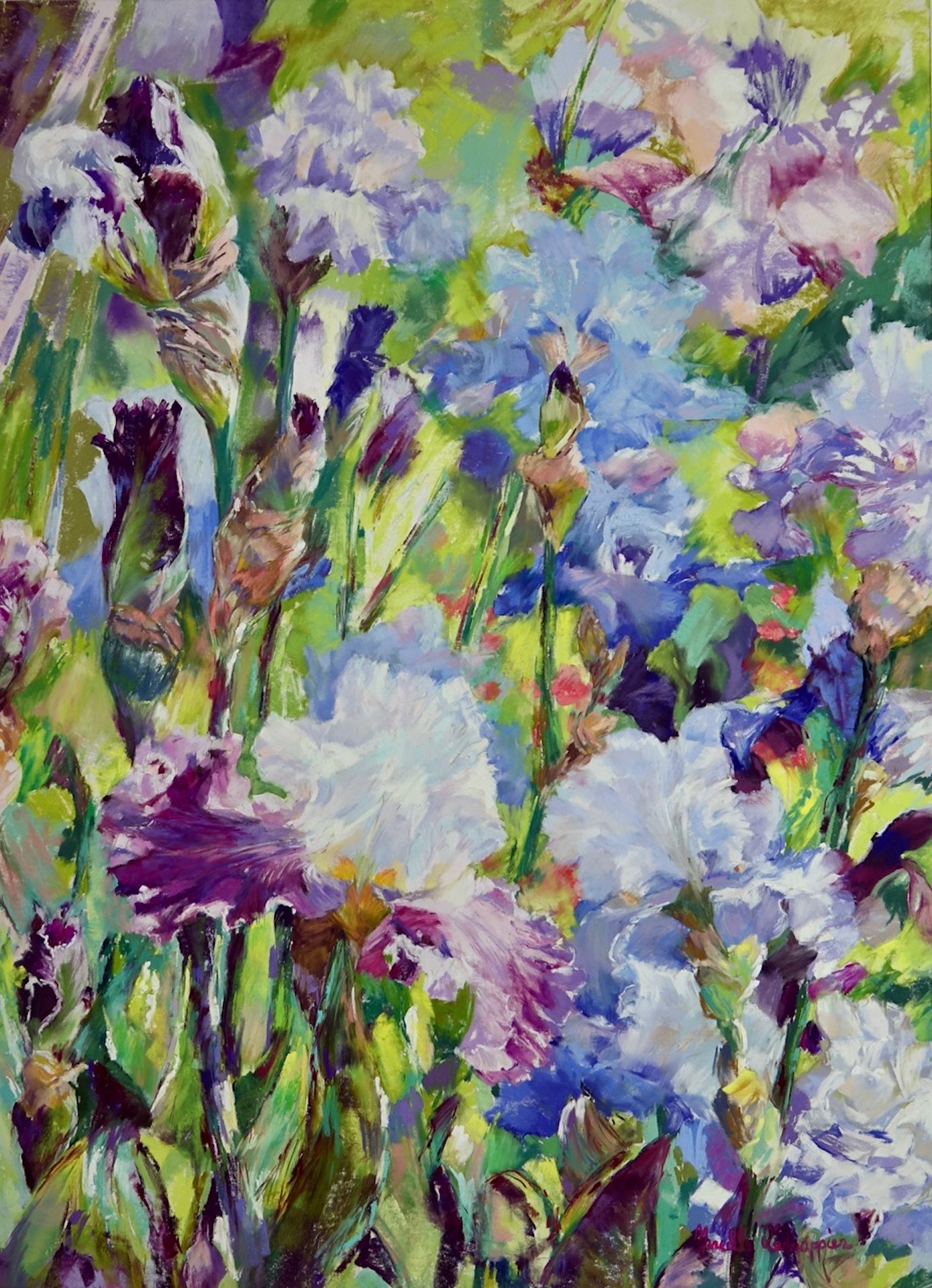 Ledrappier mireille symphoniediris pastel 84x64