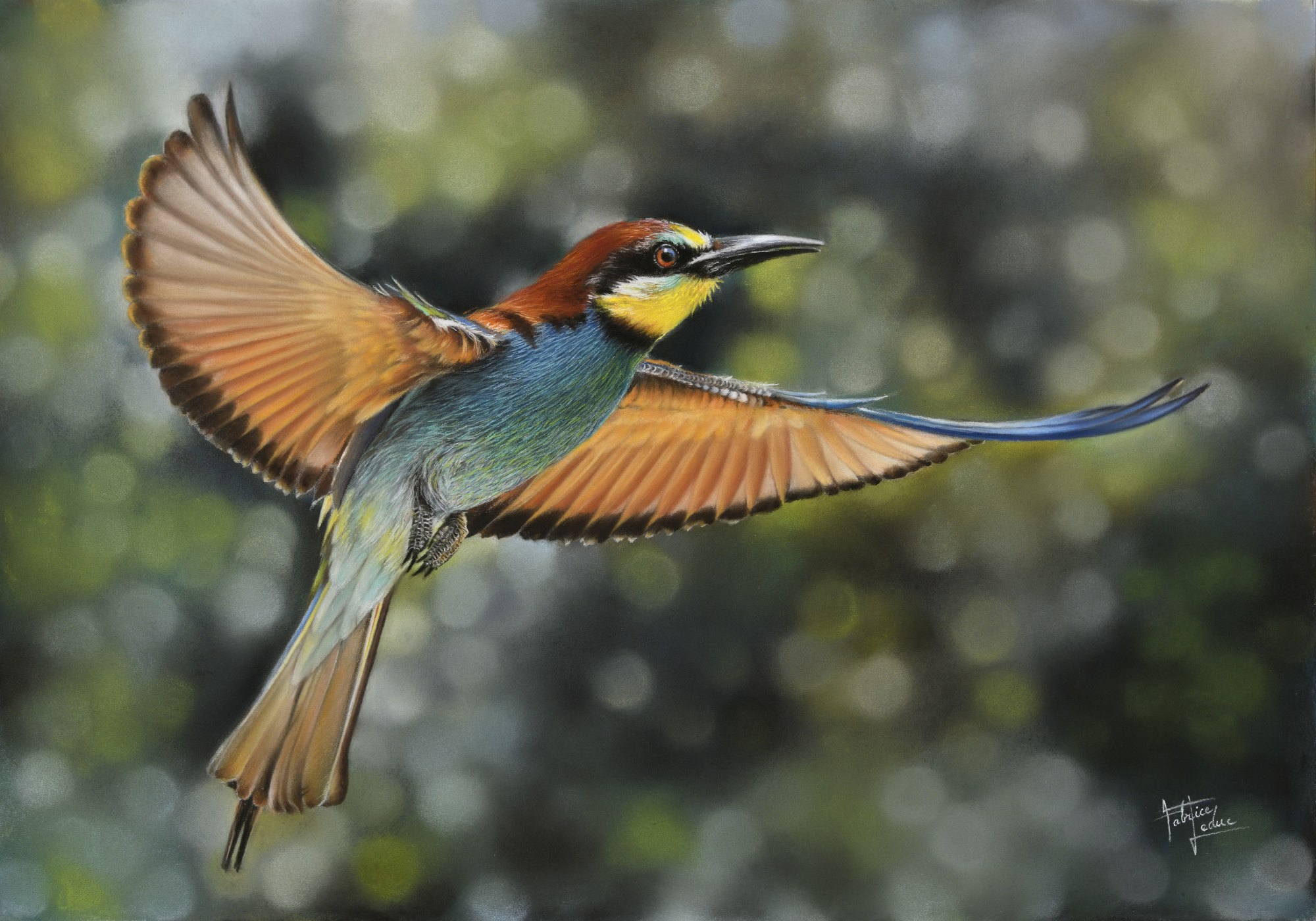 Leduc  trrrup  gue pier d europe pastel sec 50x35cm