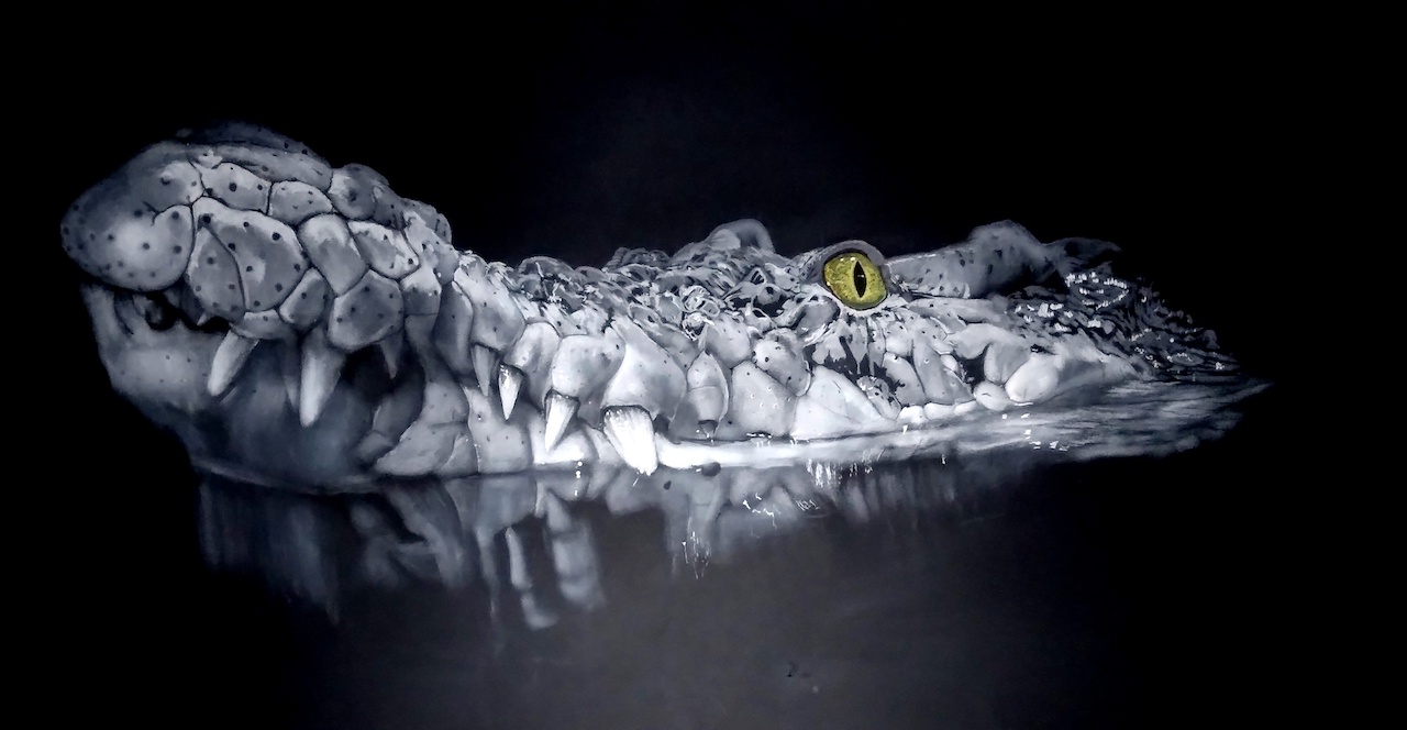 Wolf sculpturepeinturedessin animal crocodile wolff pascal artiste animalier contemporain