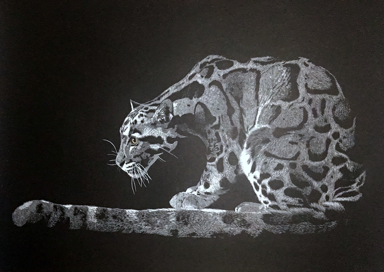 Wolf sculpturepeinturedessin animal panthe re ne buleuse wolff pascal artiste animalier contemporain