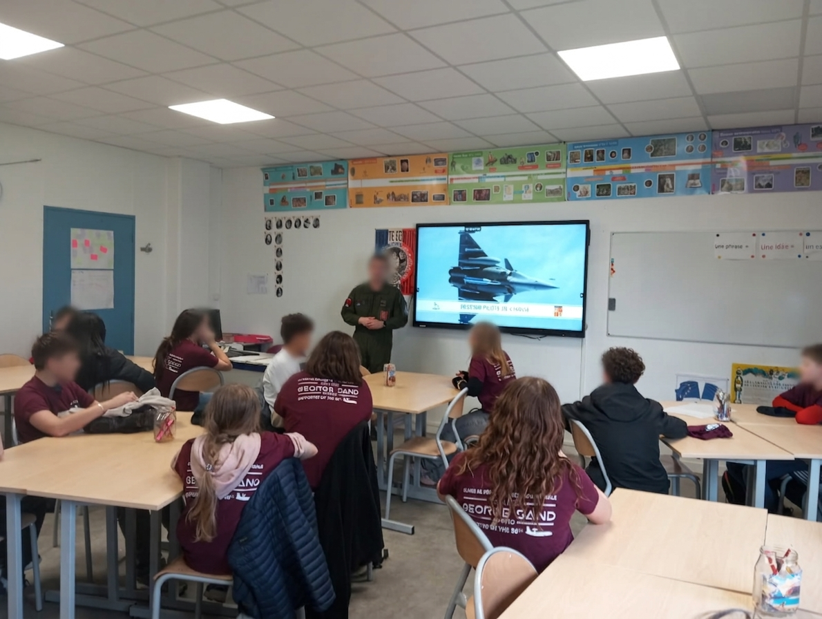 De George Sand au cockpit d'un Rafale : la visite inspirante de Ludovic