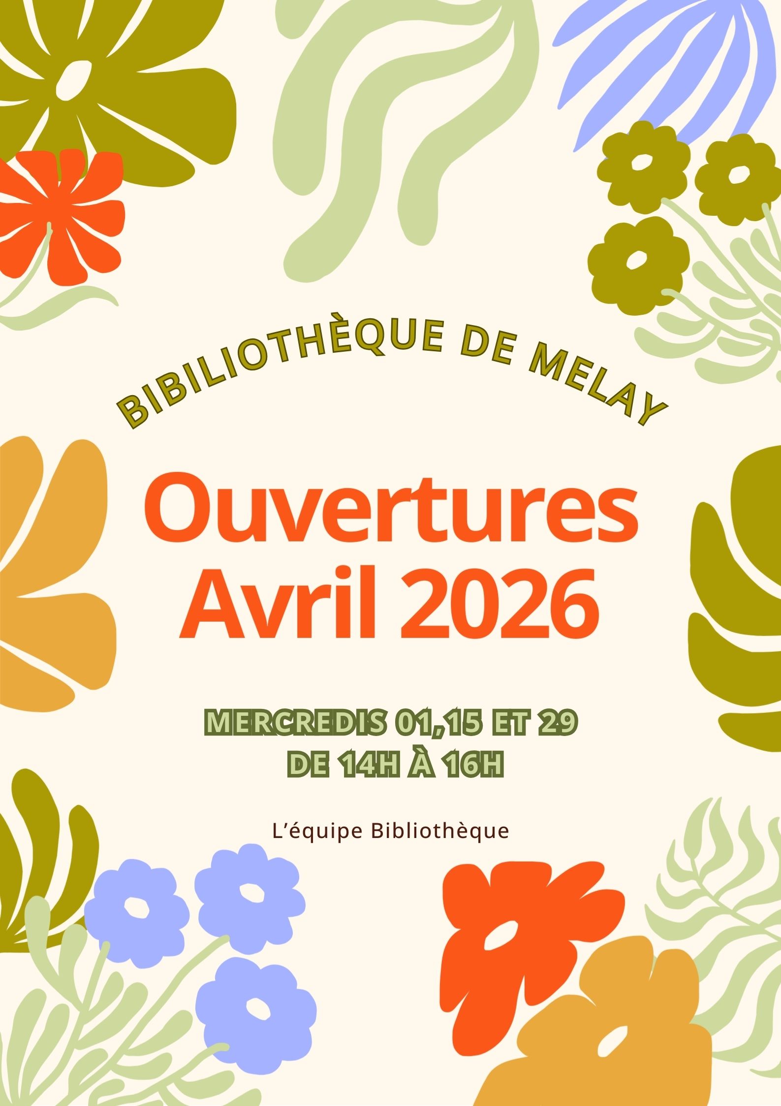 Vert-Orange-Bleu-Evenement-Fete-Printemps-Affiche-Floral