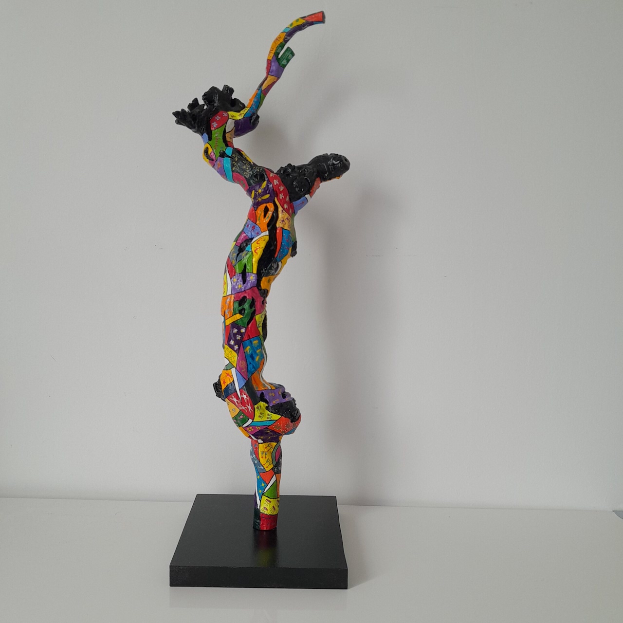 Chaneac l empreinte des choses brise es acrylique sur cep 60x20x13cm 1360g