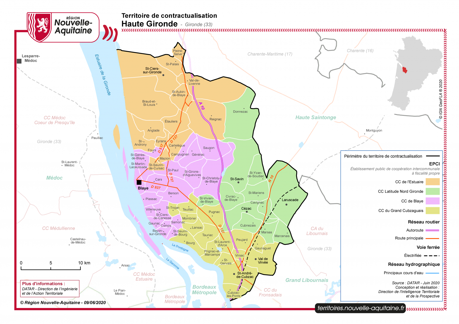 Carte-Haute Gironde 2020