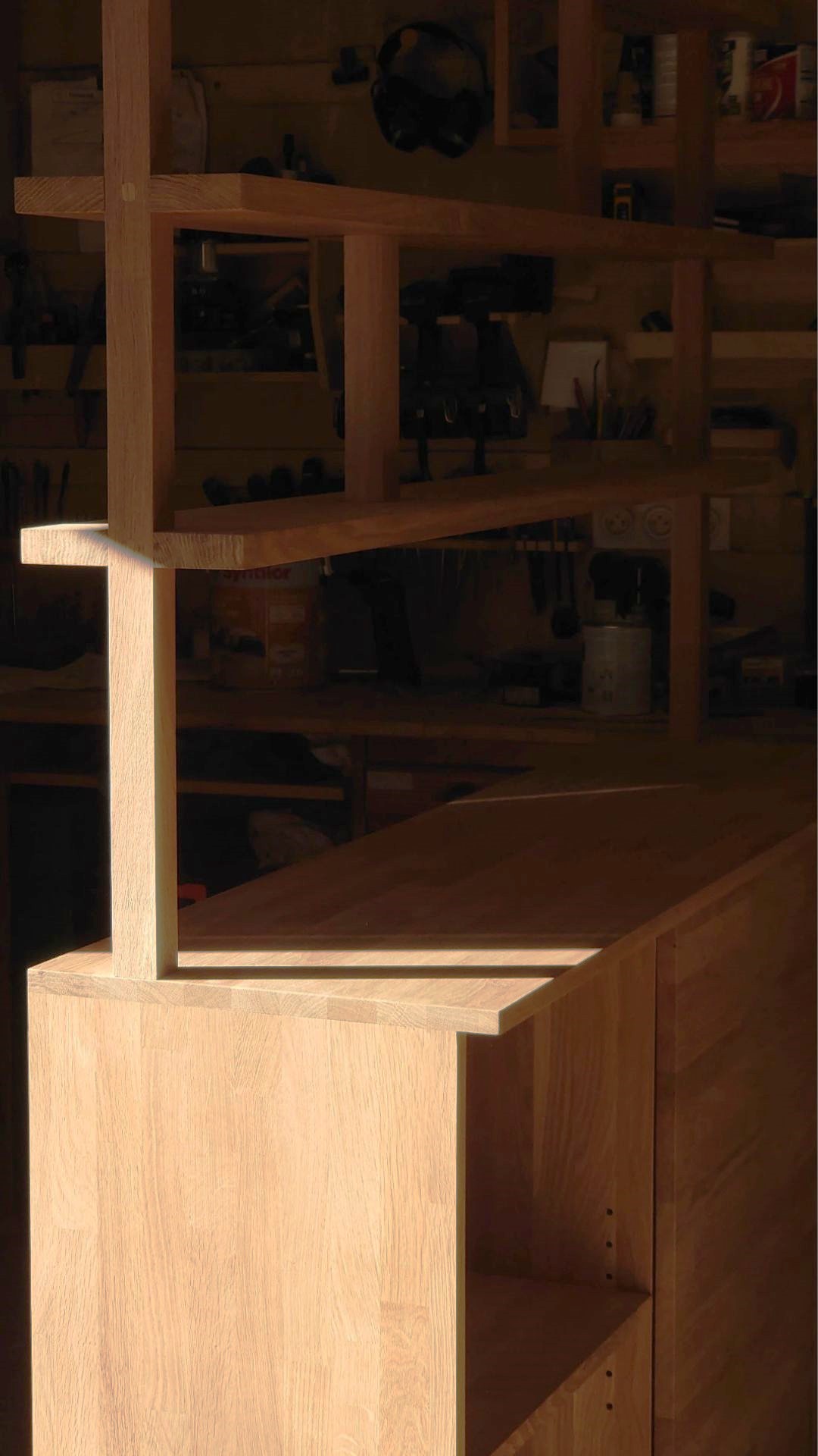 Atelier topobois buffet bibliotheque