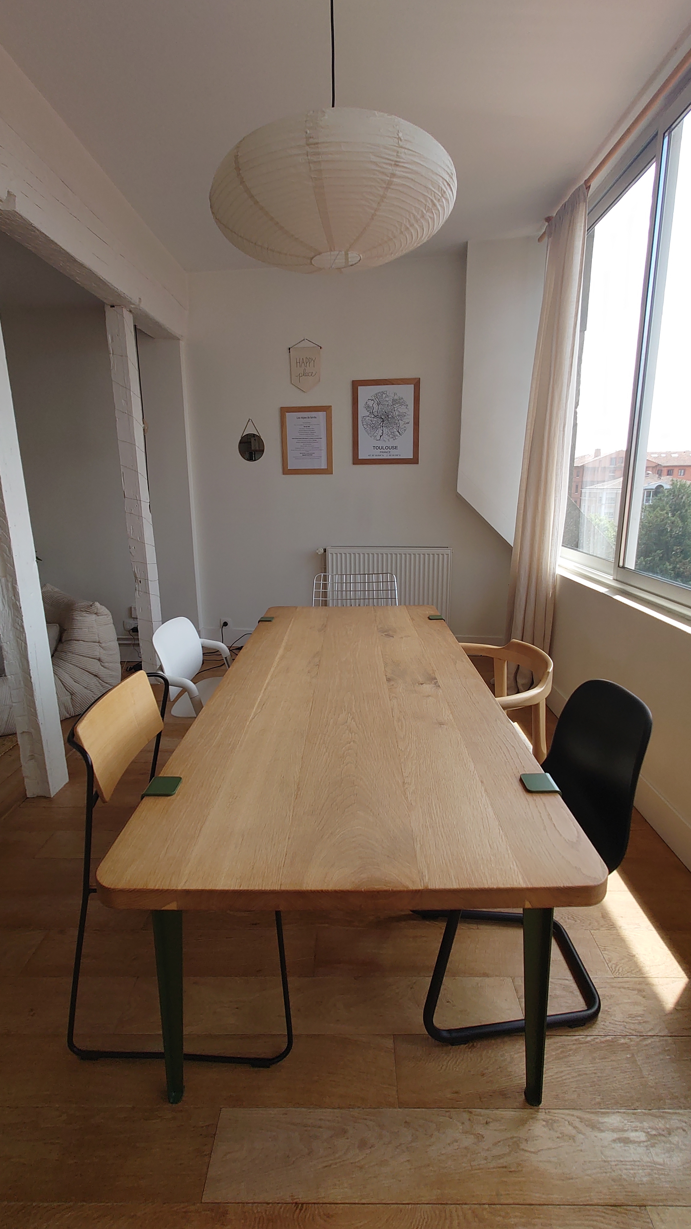 Atelier topobois table coeur toulousain pieds tiptoe