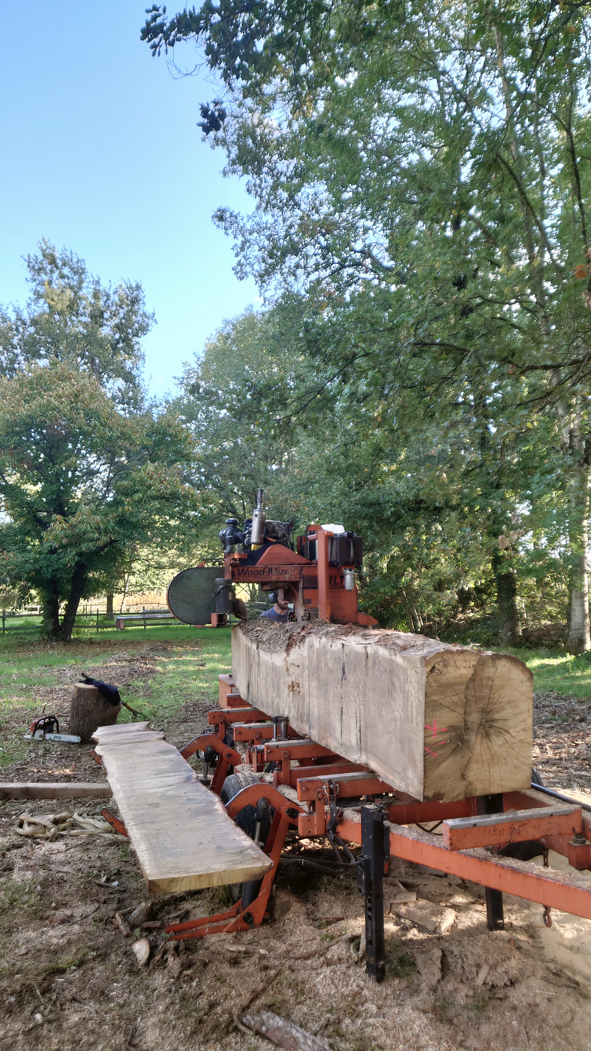 Atelier topobois sciage varilhes chene saint jean du falga