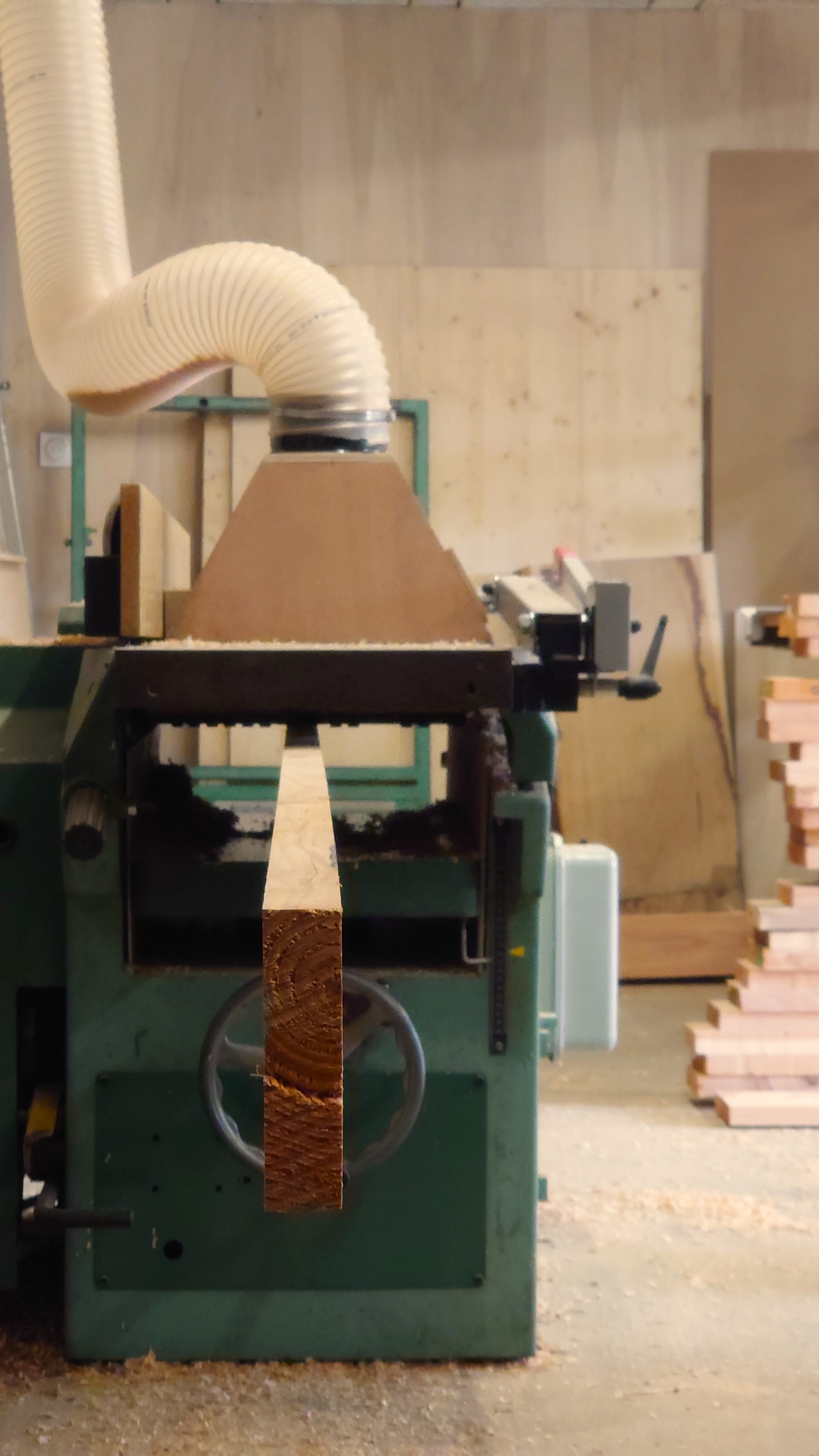 Atelier topobois rabotage douglas