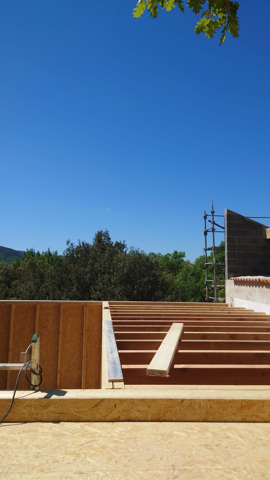 Atelier topobois extension ossature bois