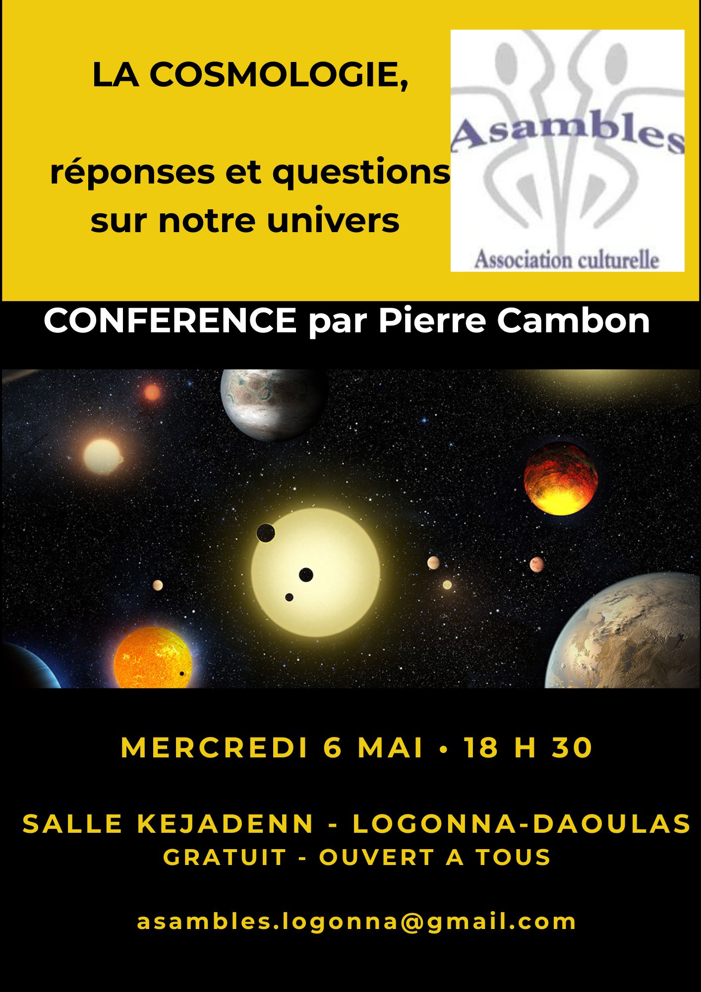 Affiche cosmologie