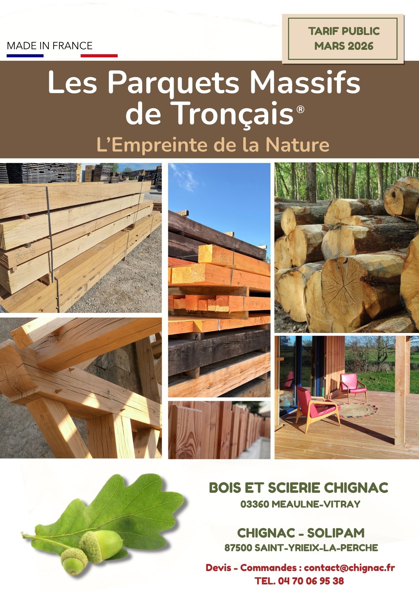 BROCHURE CHIGNAC BOIS ET TERRASSES