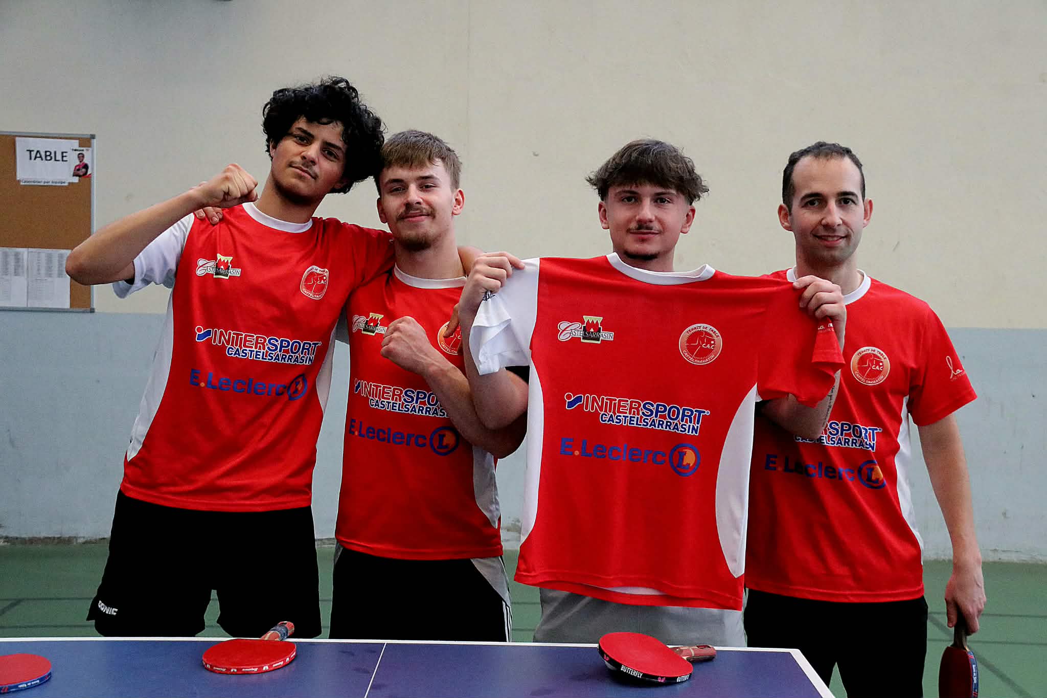 Excellent week-end de championnat pour les équipes du CAC tennis de table