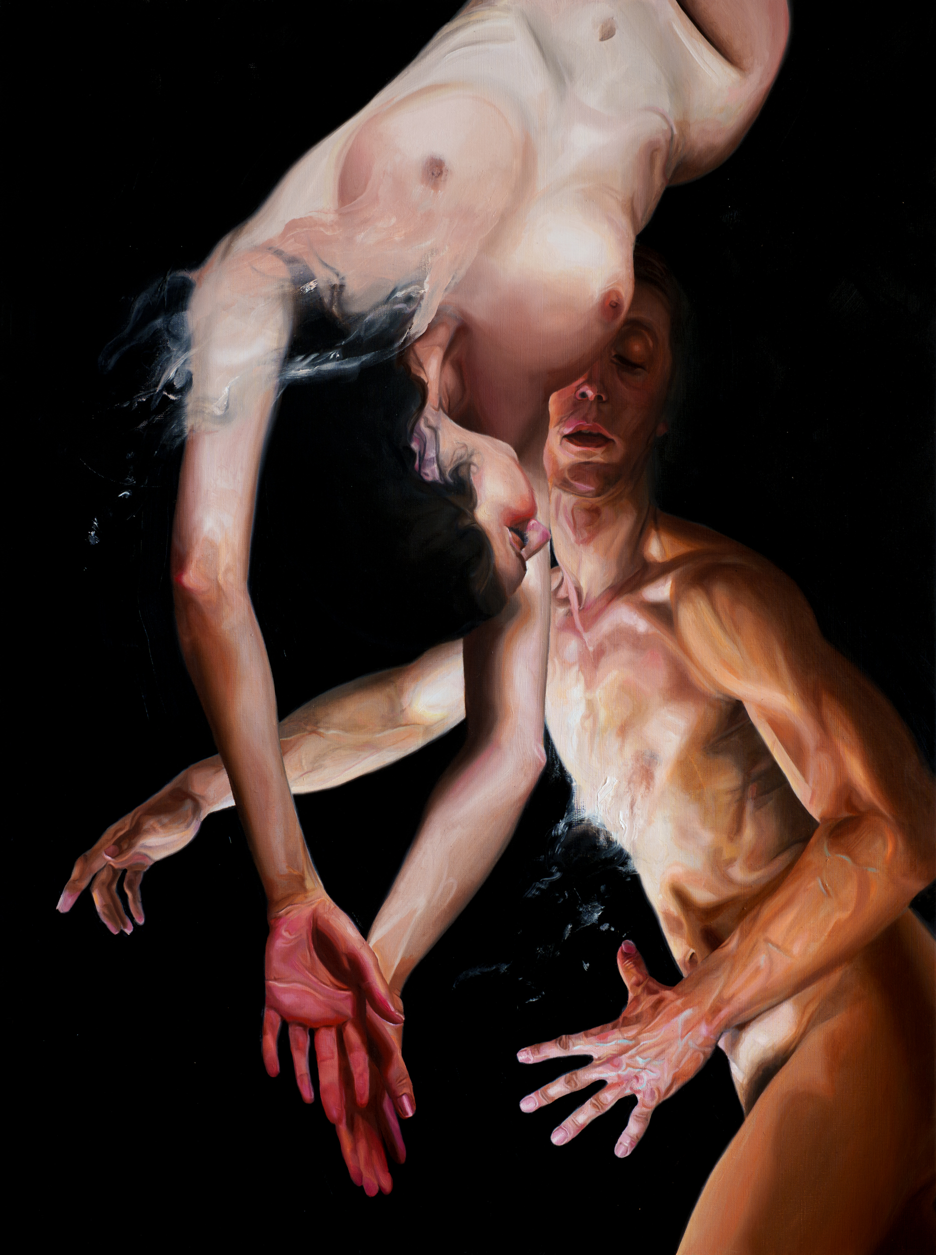 Le baiser 130 x 97 cm oil on linen canvas 2025