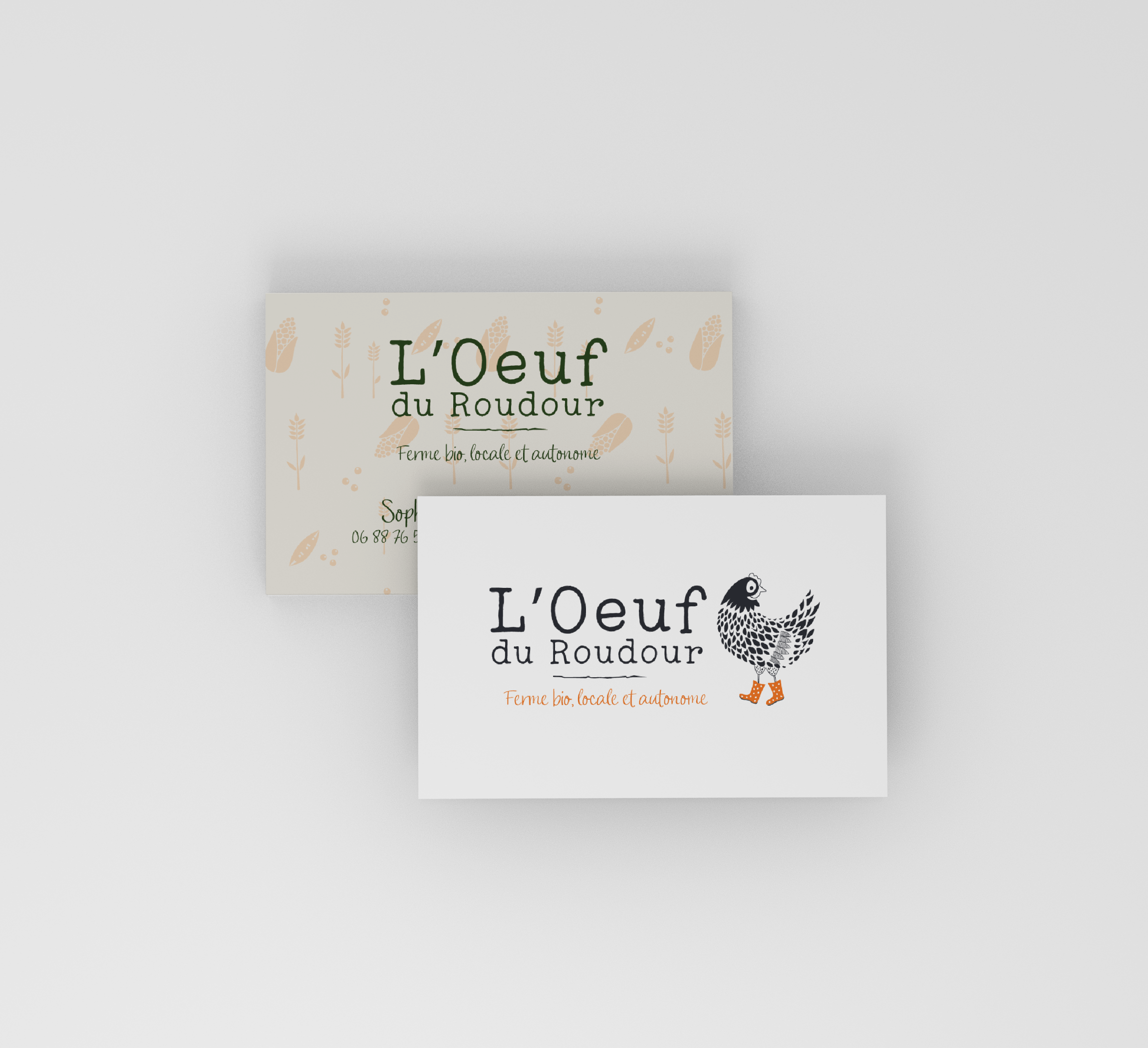 Carte de visite oeuf du roudour