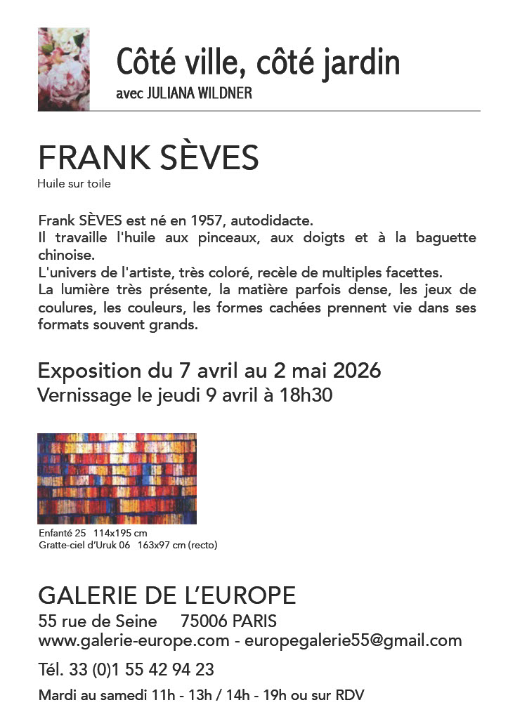 Paris - Galerie de L'Europe : Côté Ville - Côté Jardin