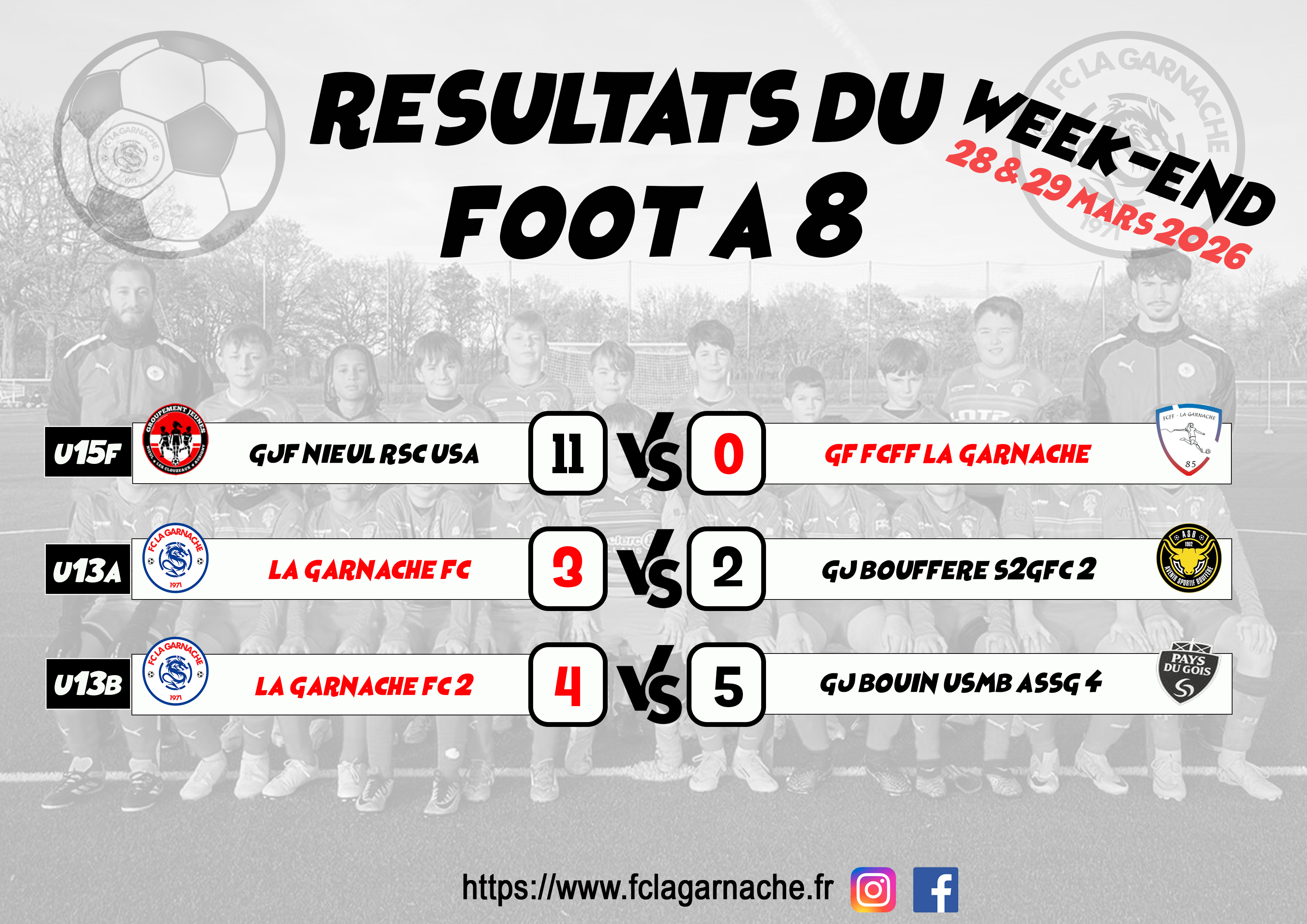 Resultat foot a 8