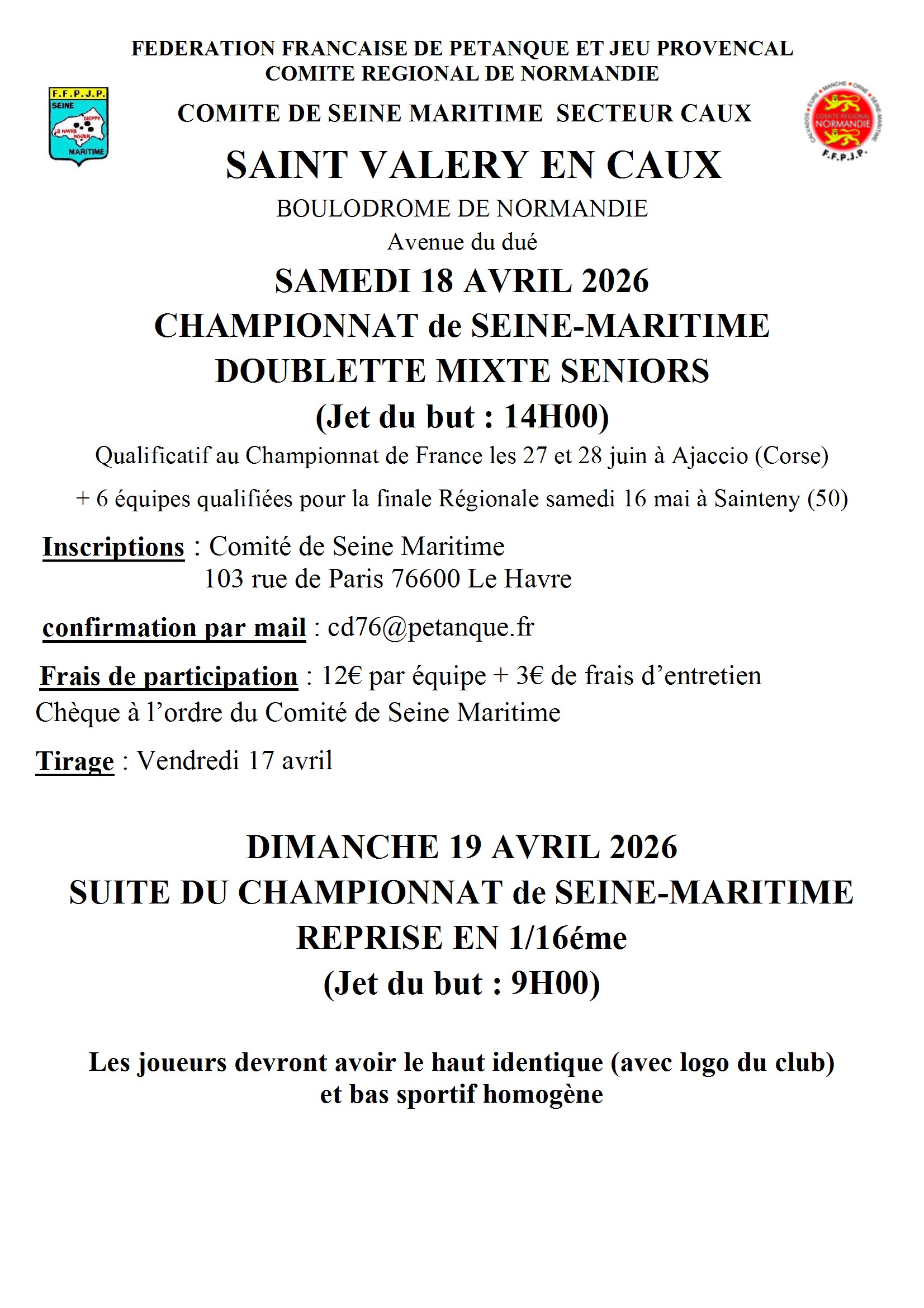 Affiche doublette mixte conv 1