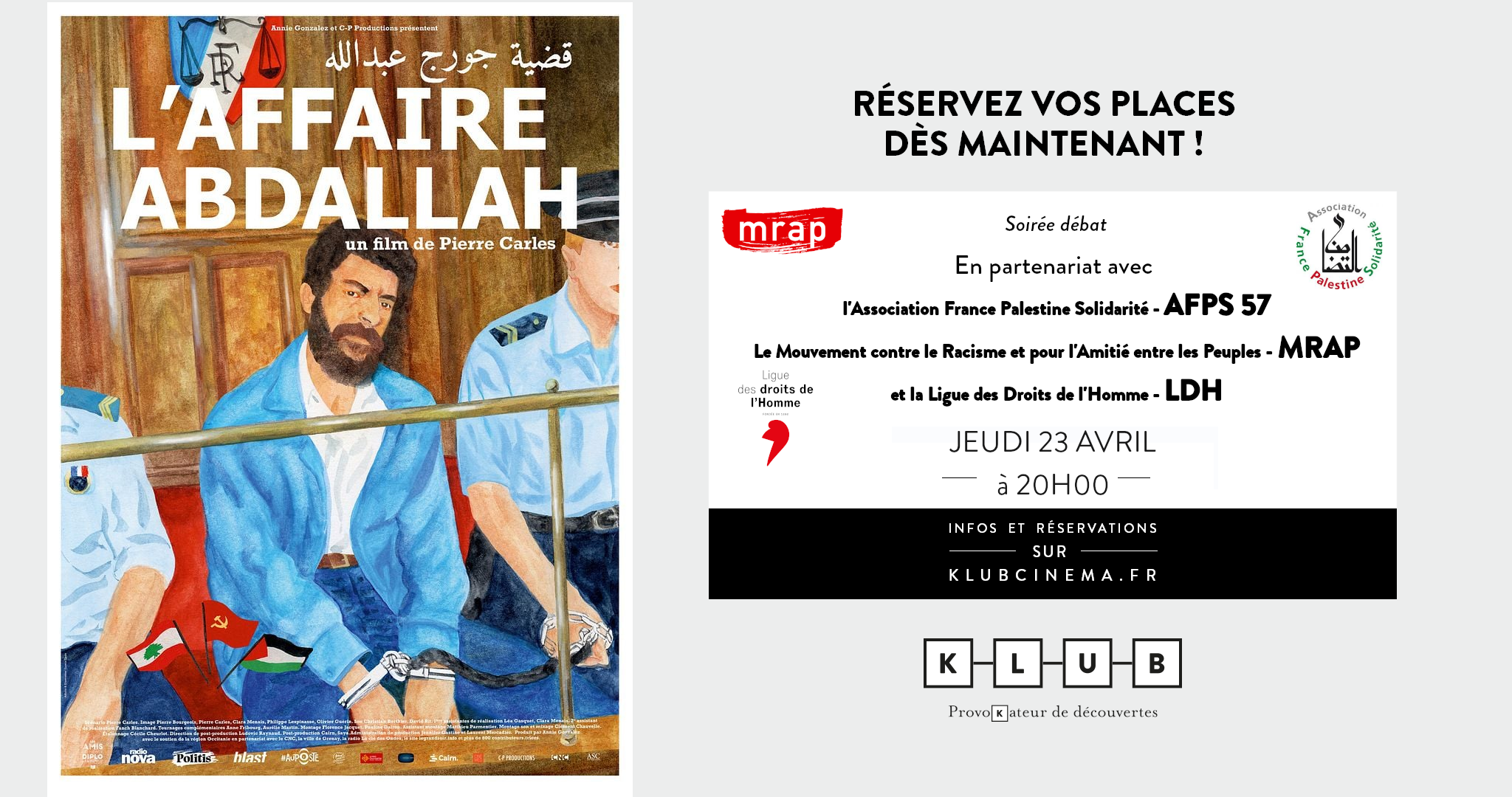 Ciné-Débat: L'AFFAIRE ABDALLAH