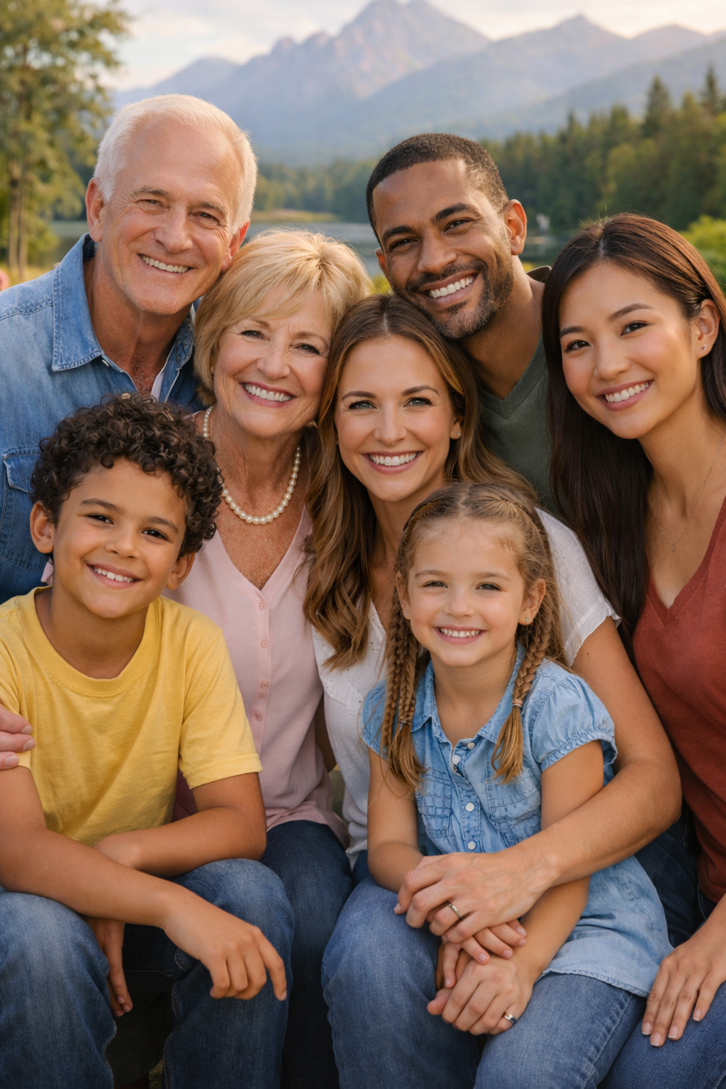 Portrait-familial-au-bord-du-lac