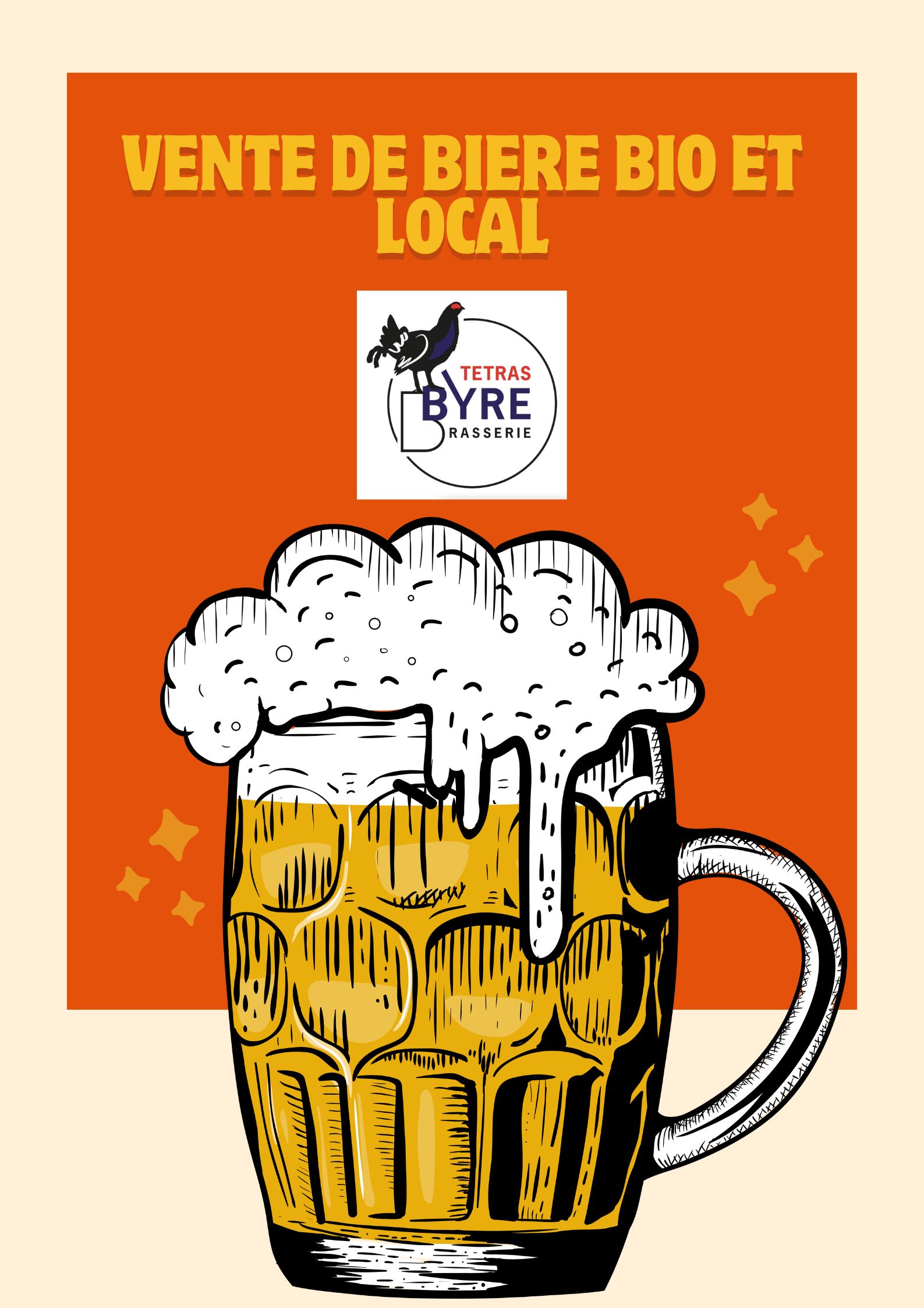 Orange-Beige-Retro-Beer-Poster