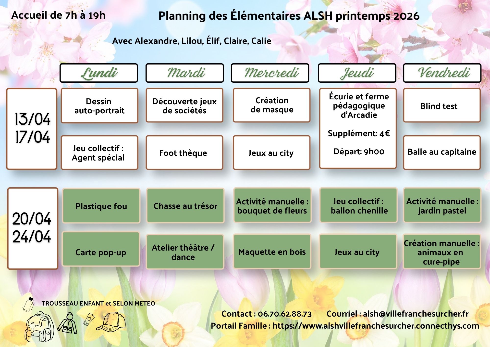 Elementaires printemps 2026