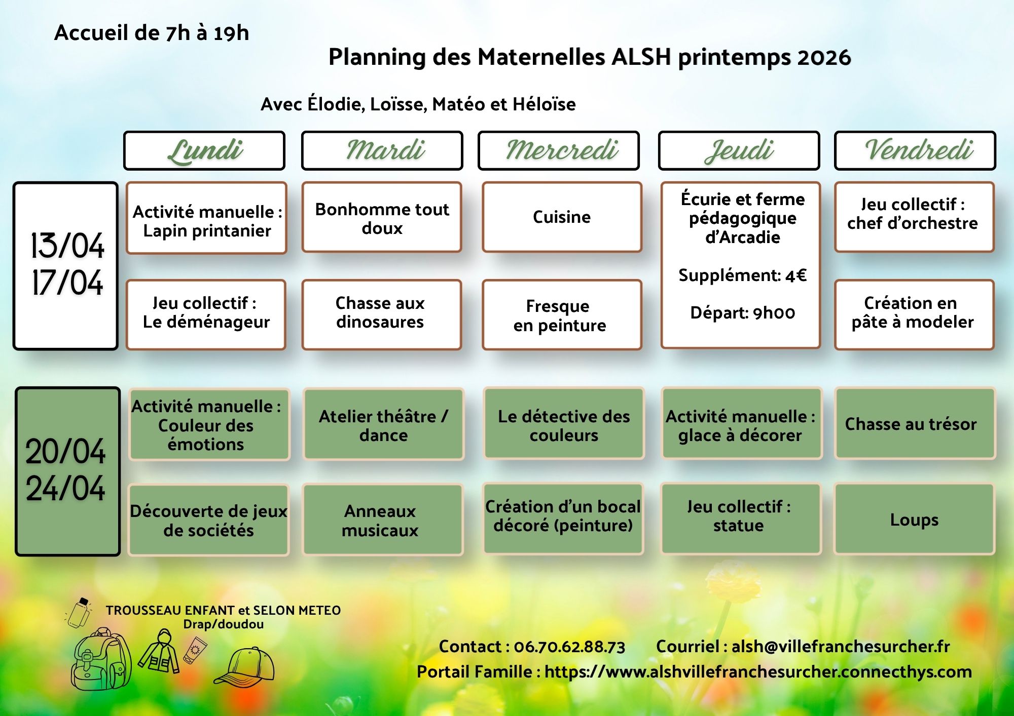 Maternelles printemps 2026