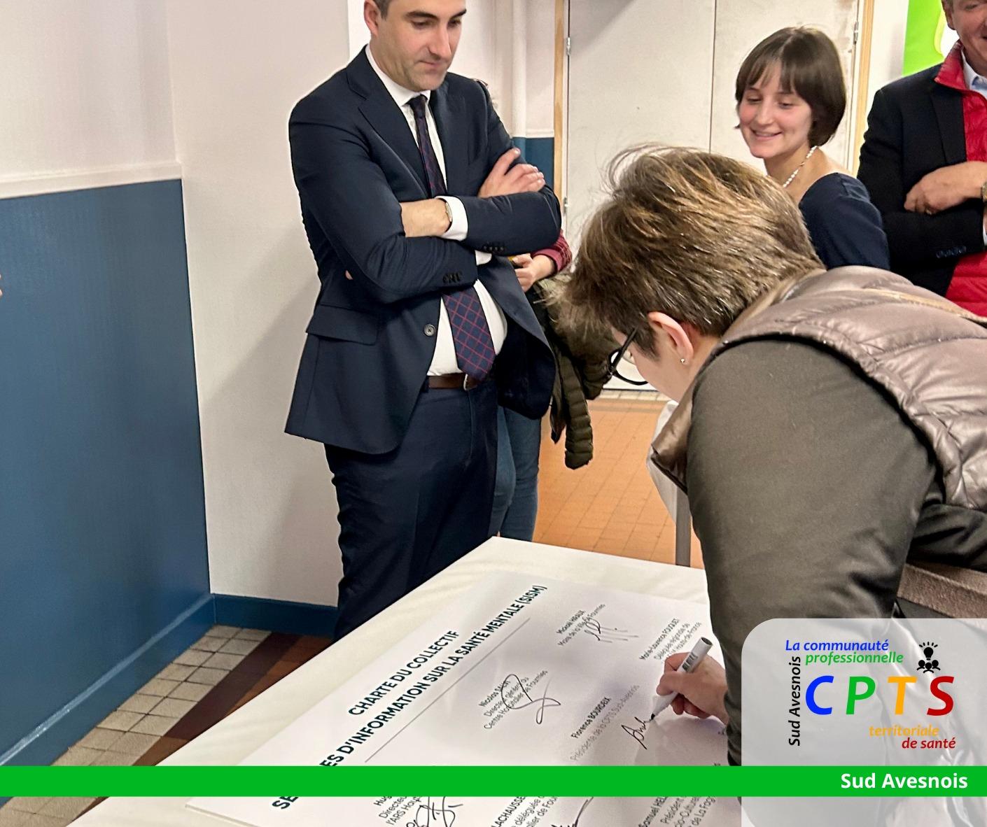Signature de la Charte du Collectif des Semaines d'Information en Santé Mentale