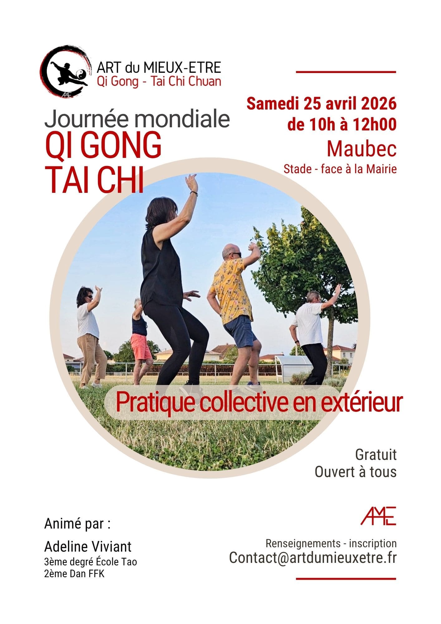 Journee mondiale qi gong tai chi isere maubec art du mieux etre affiche