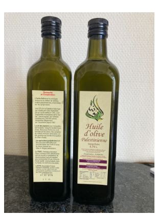 L'huile d'olive de Palestine est arrivée!