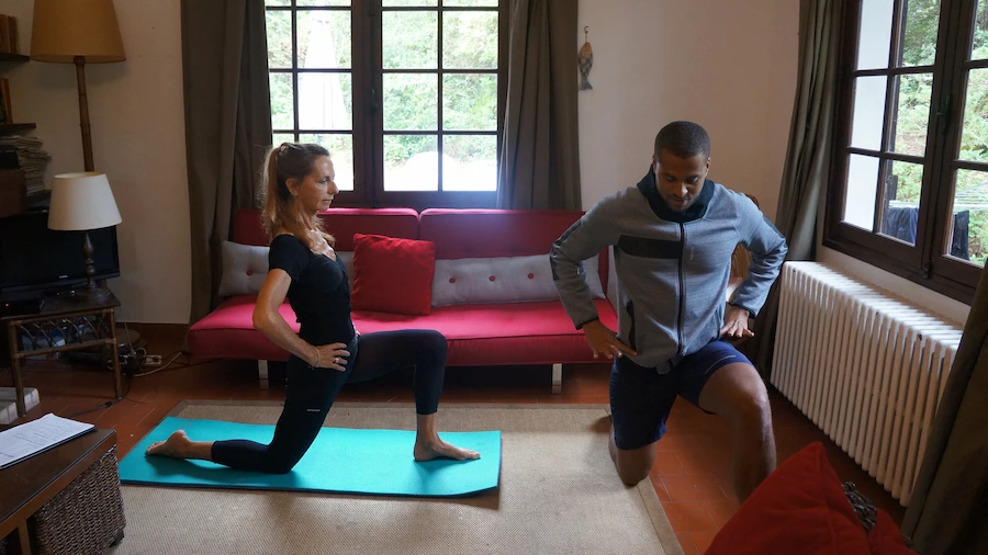Raphael Abouna en séance de coaching remise en forme à domicile