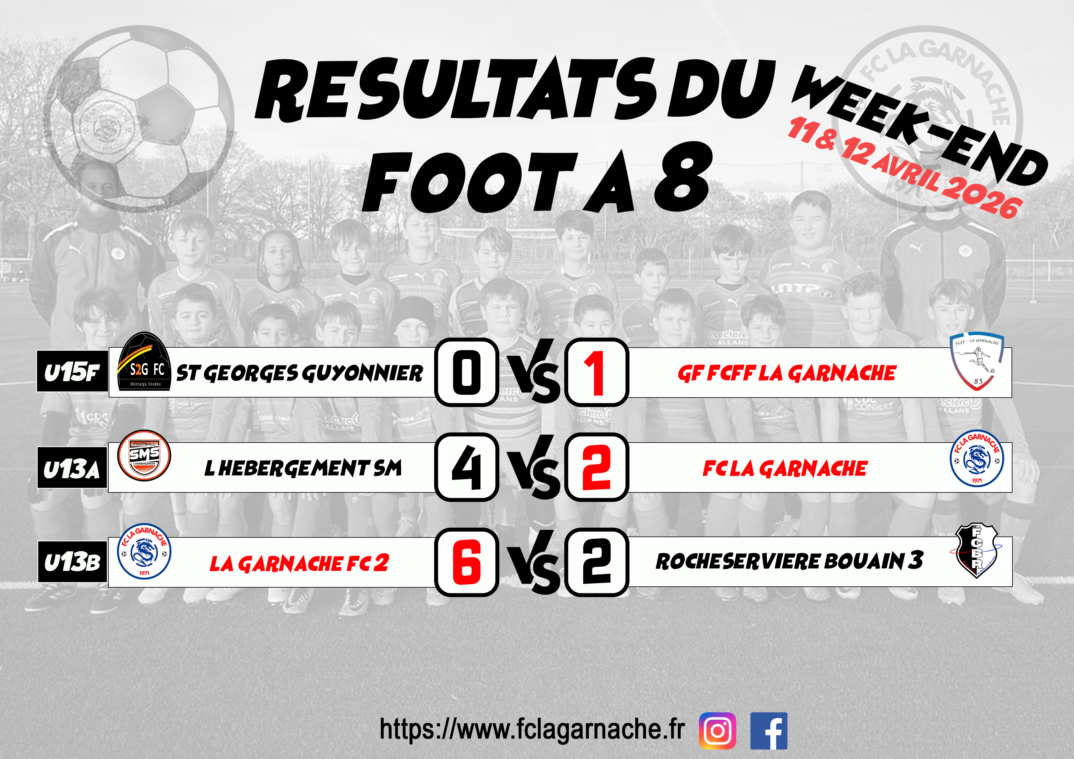 Resultat foot a 8