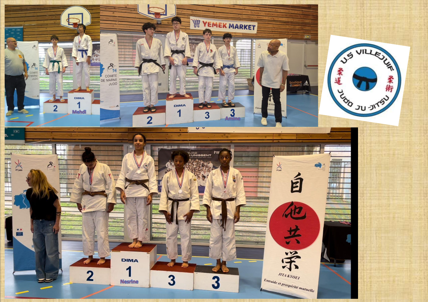 Coupe 94 (2e division) : Trois podiums pour nos cadets 