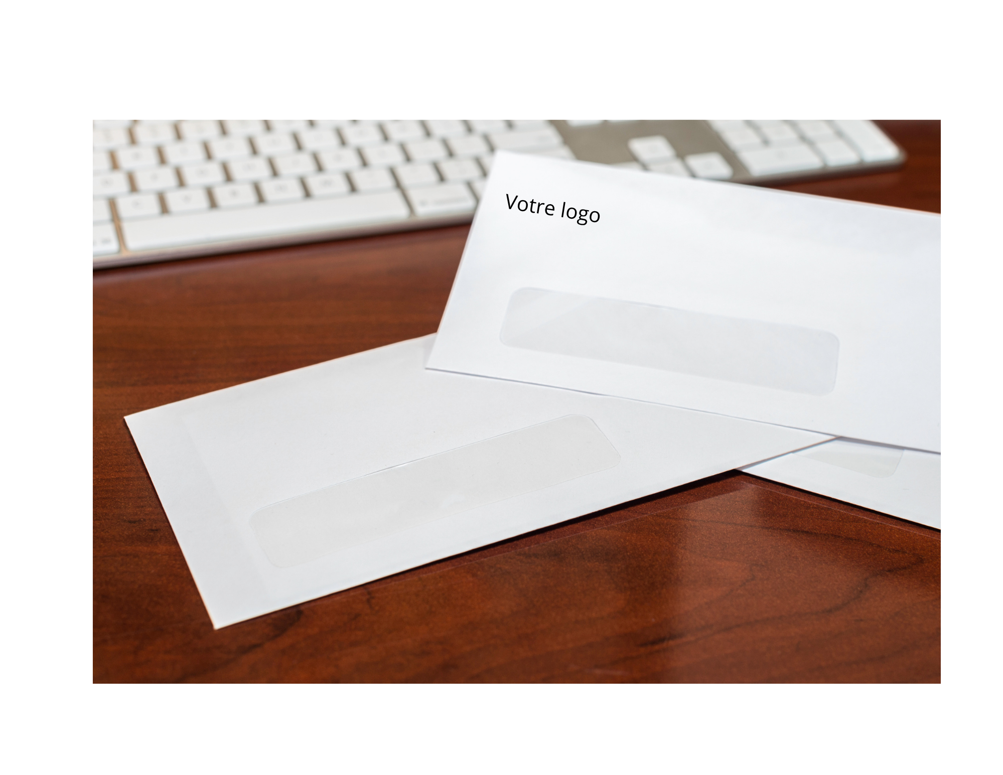 enveloppe avec votre logo fenêtre et sans fenêtre