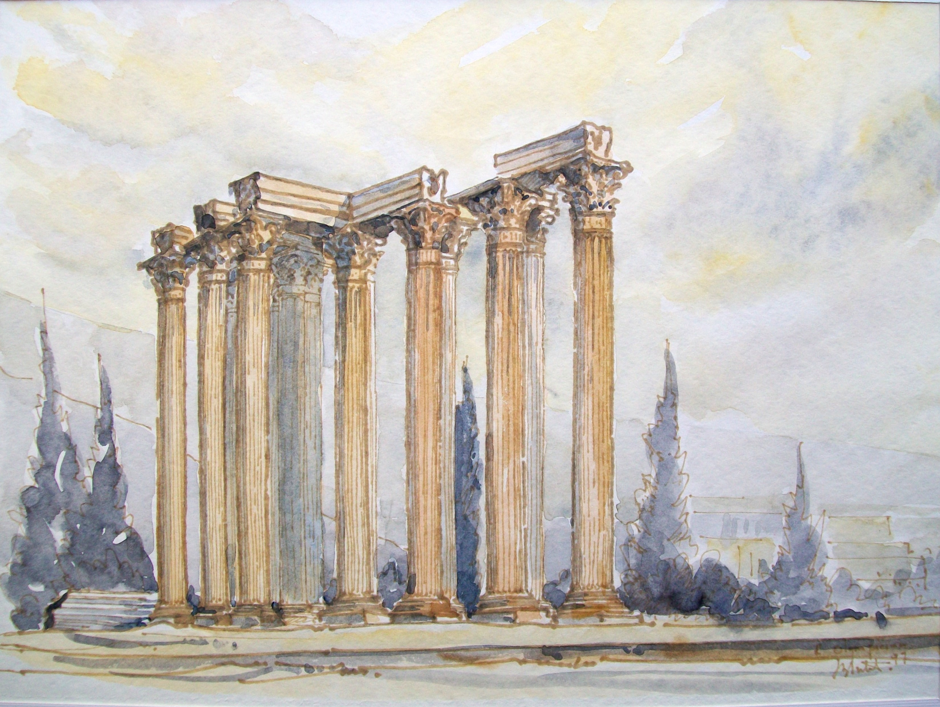 Dutel temple de zeus a athenes