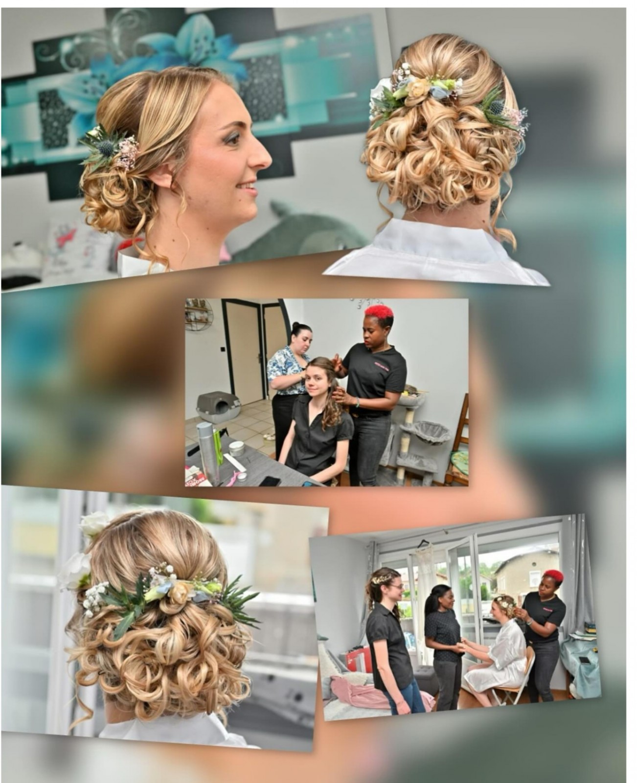 Découvrez notre expertise en chignon de mariée bohème à Vienne avec des coiffures élégantes, romantiques et raffinées réalisées sur mesure. Notre salon crée des chignons bohèmes modernes avec tresses, volume et finitions naturelles pour sublimer chaque mariée lors de son mariage. Profitez d’une coiffure de mariage longue tenue, glamour et adaptée à votre style pour un rendu chic et inoubliable.