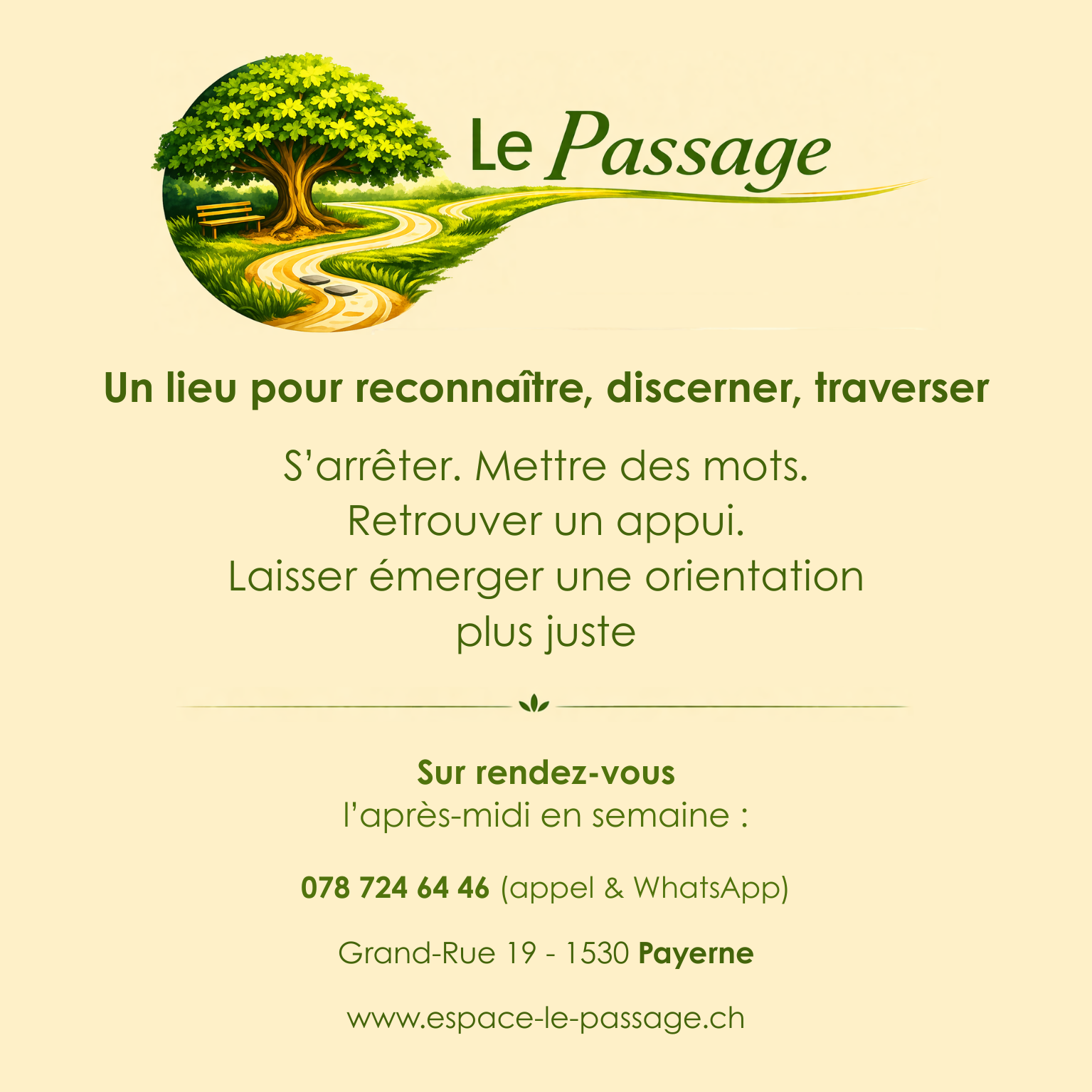 Le Passage - Espace d'écoute et d'accompagnement des transitions de vie - Payerne - Thierry Feller