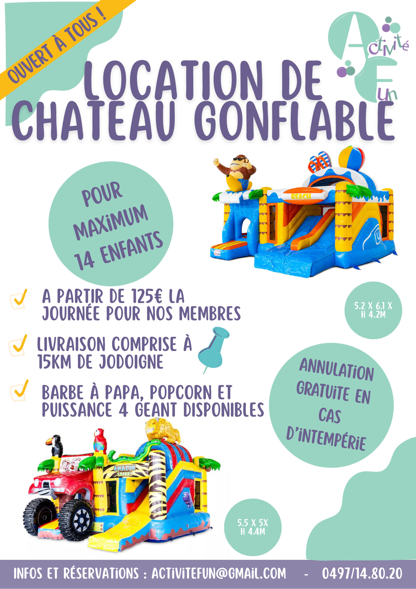 Affiche-Poster-Annonce-evenement-Fete-de-l-ecole-Colore-Creatif-Festif-Moderne-Illustration