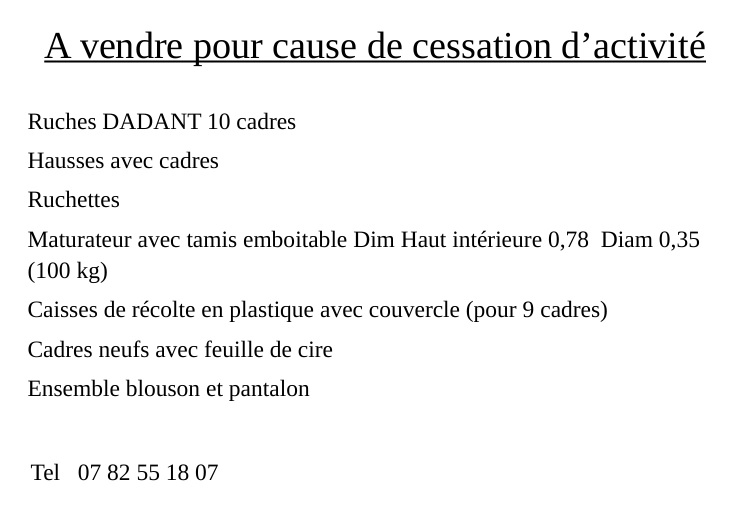 Vente-materiel-Andre-Briancon-2026