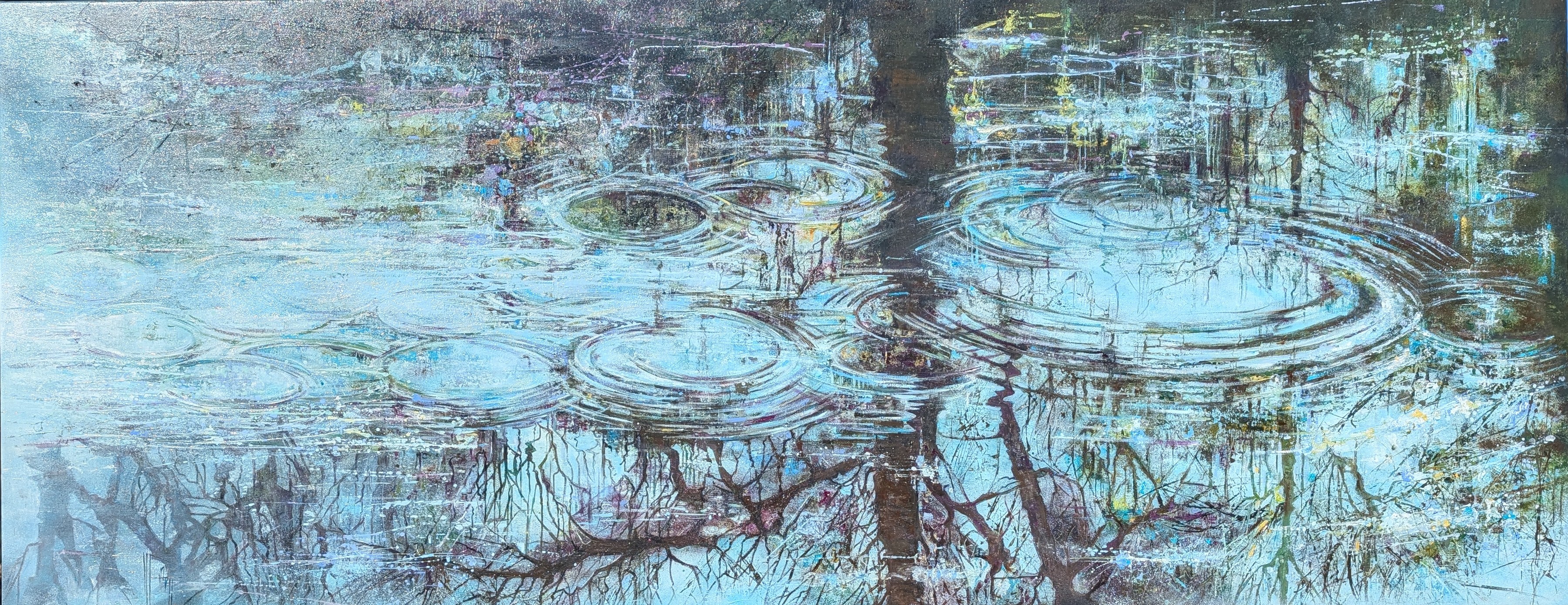Stacatto 200 x 80 huile sur toile nadine pillon