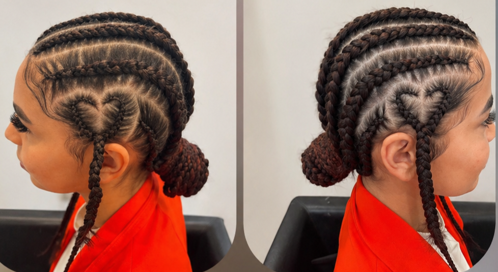 Spécialiste des nattes plaquées à Vienne, notre salon réalise des coiffures africaines élégantes, modernes et protectrices adaptées à tous types de cheveux. Nos nattes plaquées sont réalisées avec précision pour offrir un rendu soigné, durable et confortable tout en sublimant votre style. Profitez d’une coiffure tendance idéale pour protéger et mettre en valeur vos cheveux naturels.