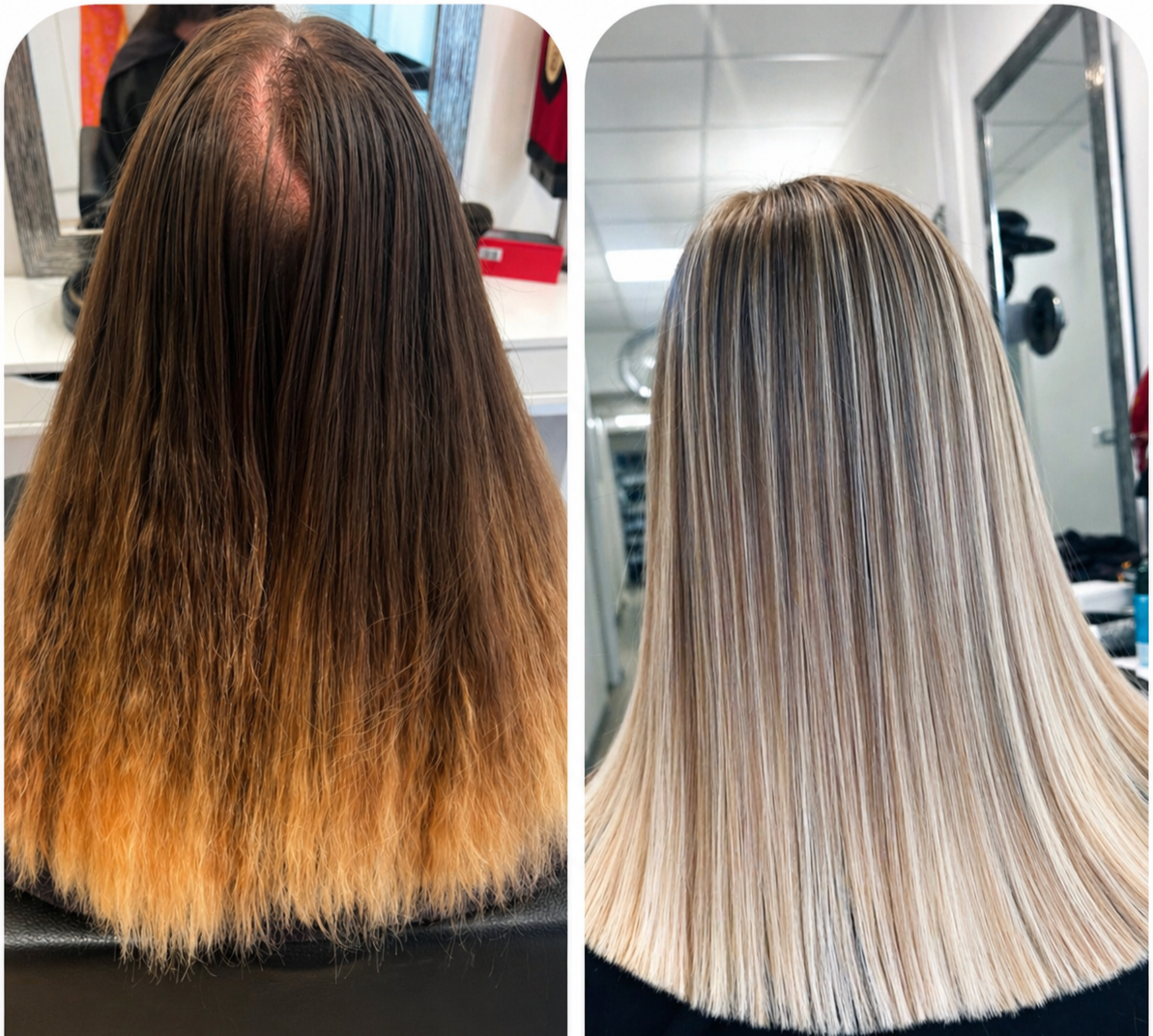 Découvrez notre expertise en ombré hair blond à Vienne avec des colorations lumineuses, élégantes et tendance réalisées sur mesure. Notre salon crée des dégradés harmonieux pour apporter éclat, profondeur et effet naturel à votre chevelure tout en sublimant votre style. Spécialistes des transformations capillaires, nous réalisons des ombrés hair blonds adaptés à chaque carnation pour un résultat moderne et raffiné.