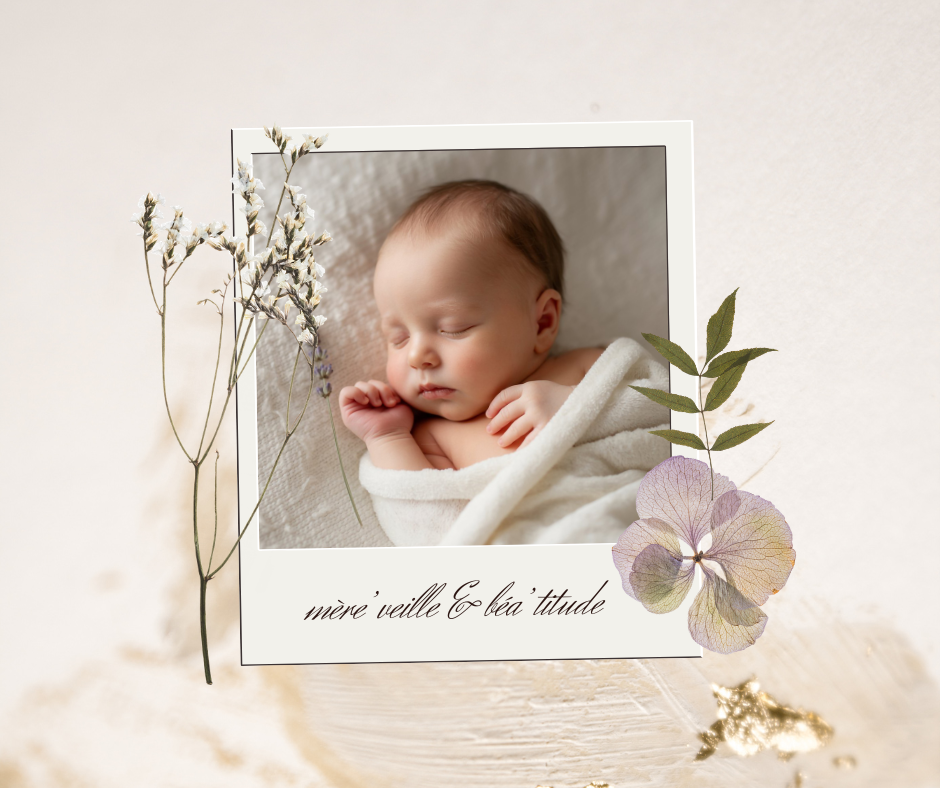 Beige boho polaroid flowers wedding collage facebook post