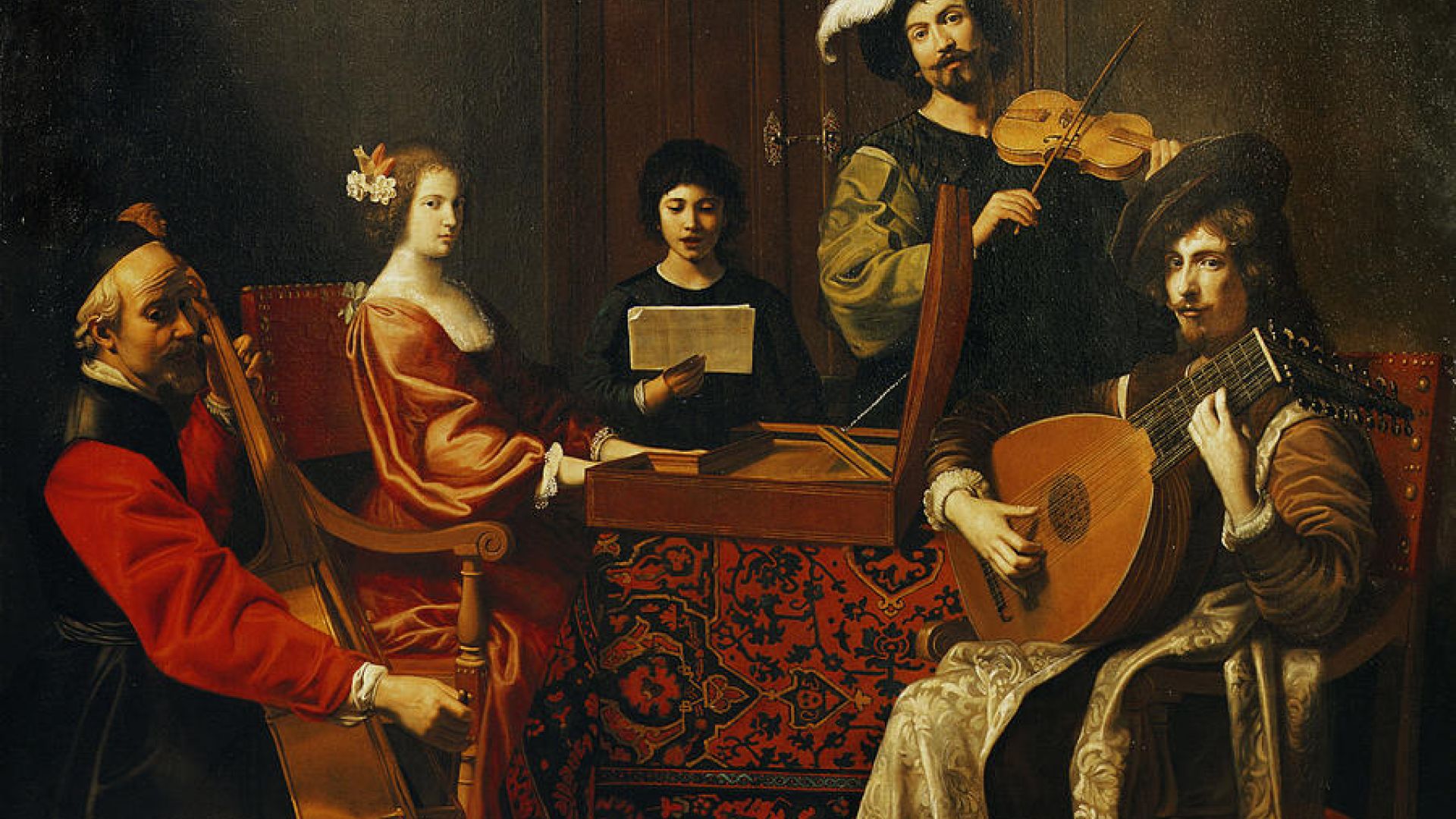 The-concert-oil-on-canvas-nicolas-tournier