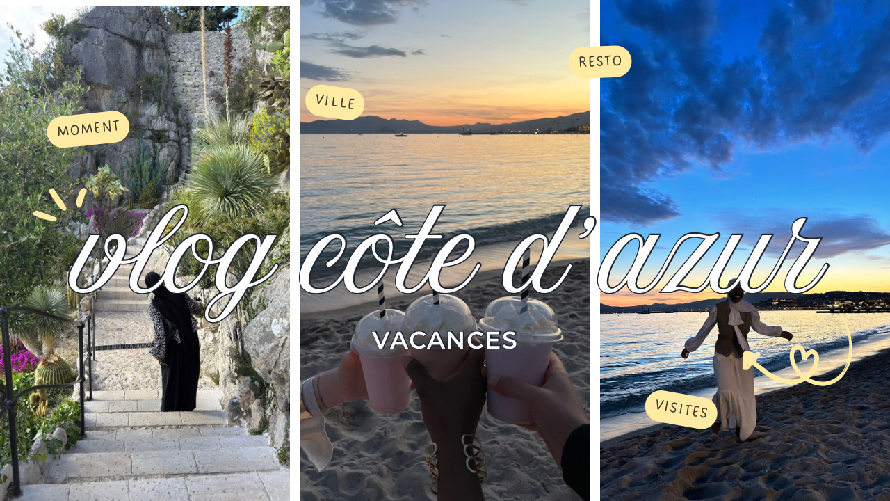 Miniature video youtube vlog ete vacances simple