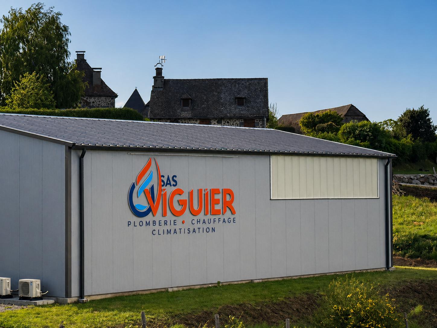 Photo de l'entrepôt avec nouvelle enseigne