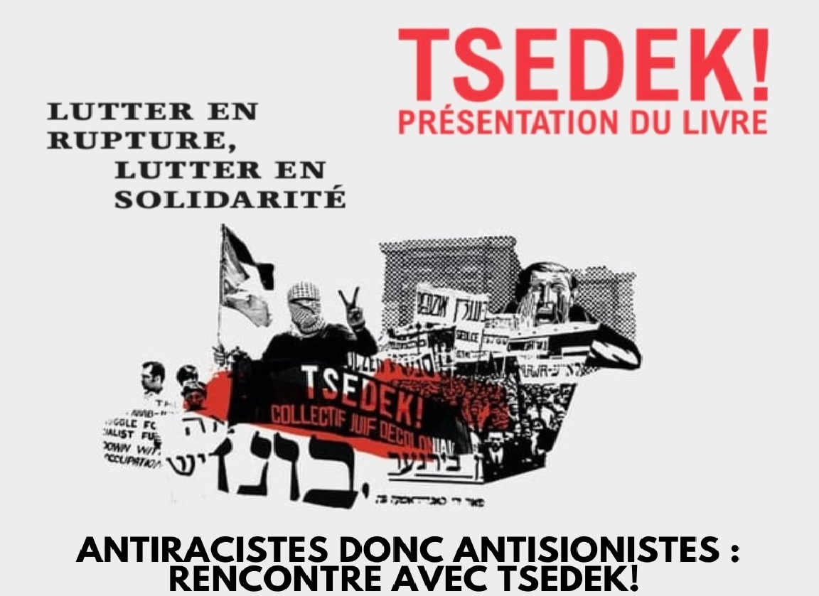 BDS57 et l'AFPS 57 vous invitent à la Présentation du livre de TSEDEK.