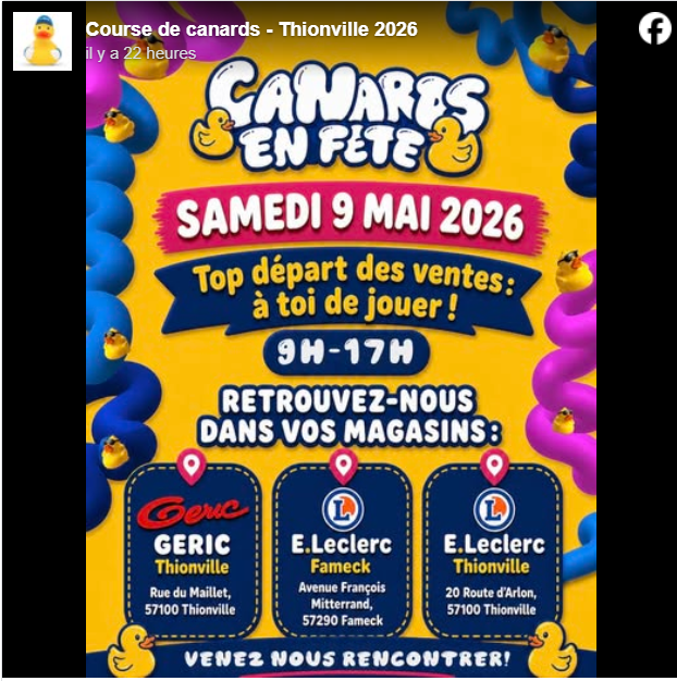 Canards en fête c'est parti