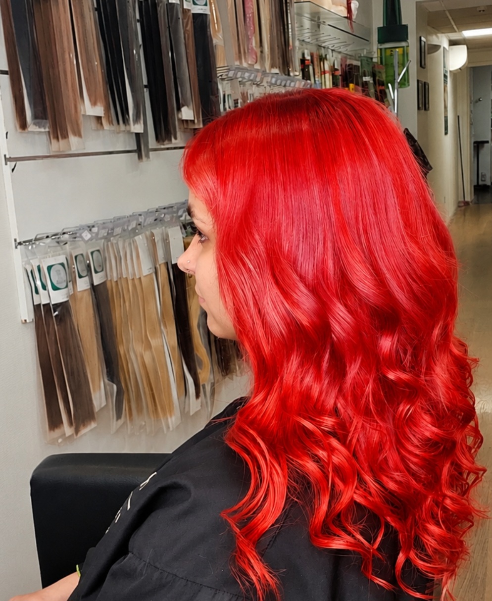 Extensions de cheveux tissage rouge vienne 38